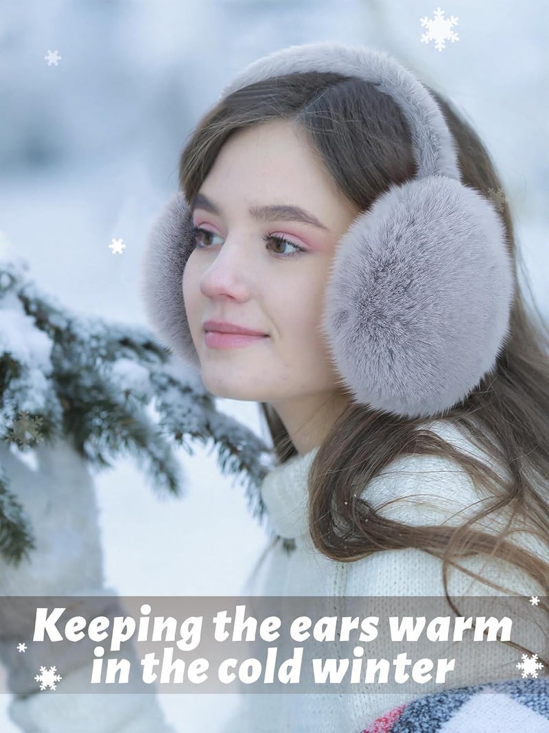 Fourluoo 4 Pcs Warm Ear Muffs Winter Earmuffs Cute Ear Covers for Kids teenager Outdoor Activities Warmth - Image 4